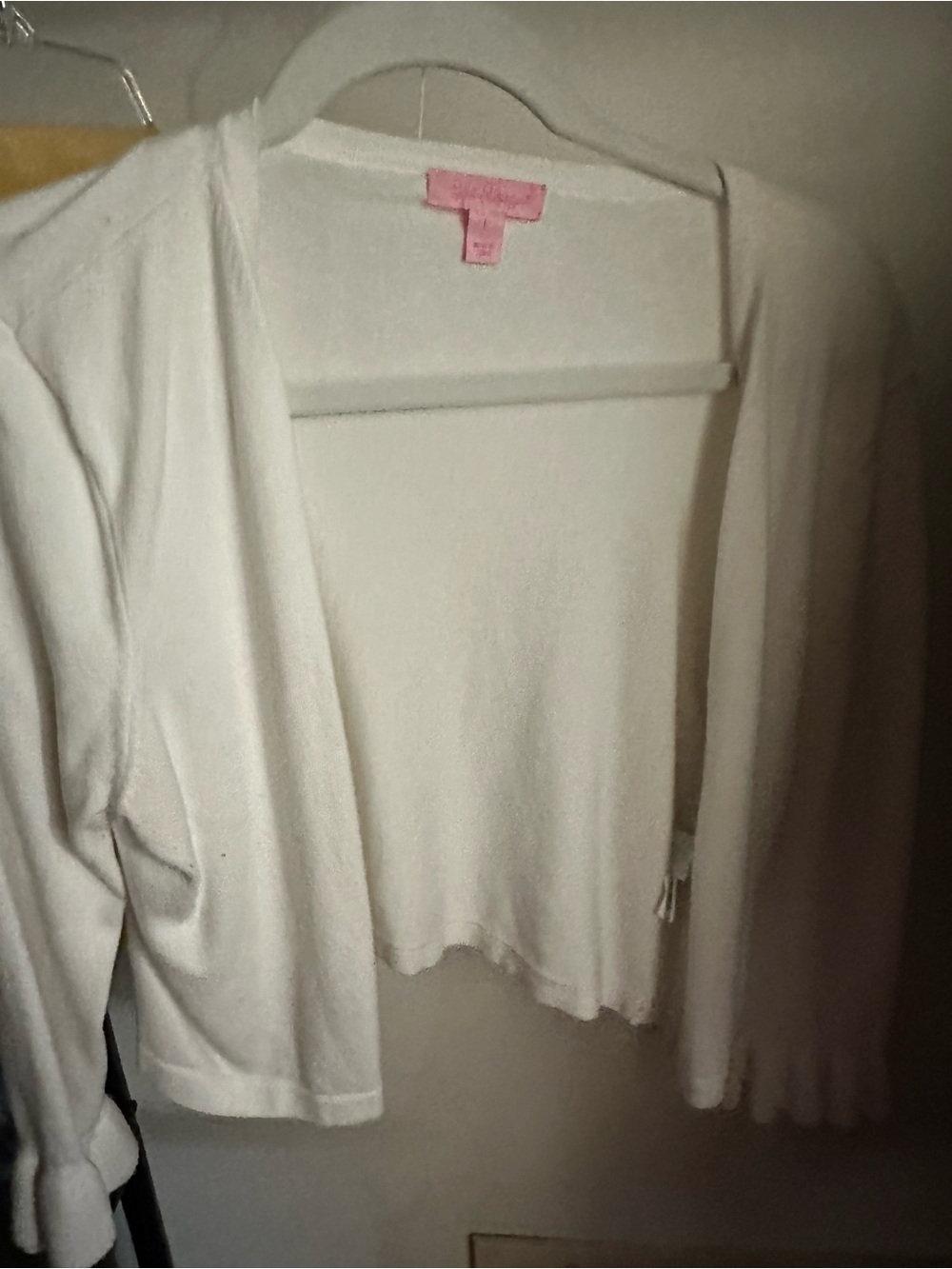 Lilly Pulitzer White Open-Front Women's Cardigan